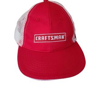 craftsman tools trucker hat ACE hardware snapback baseball cap red white OSFM